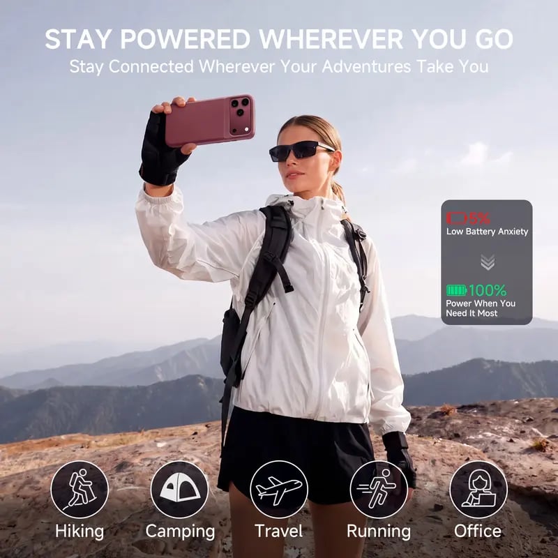 🔋 PinkBird Power Case for iPhone – Slim Protective Battery Case with Dual Charging & Type-C Fast Charge