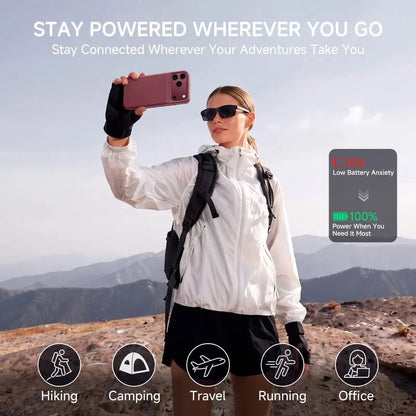 🔋 PinkBird Power Case for iPhone – Slim Protective Battery Case with Dual Charging & Type-C Fast Charge
