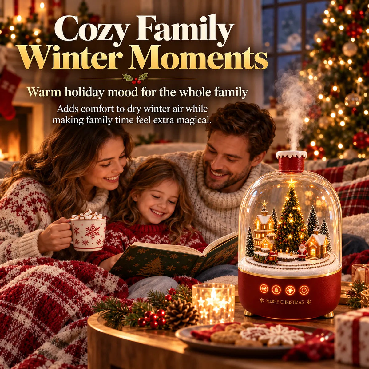 🎄✨ Snow Globe Christmas Humidifier