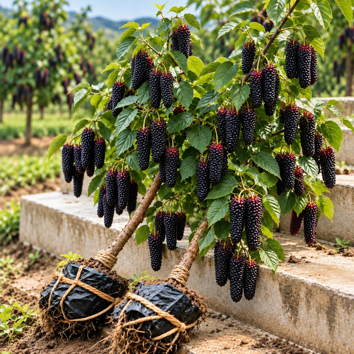 🌳 Rare Giant Red & Black Mulberry Tree 🌿