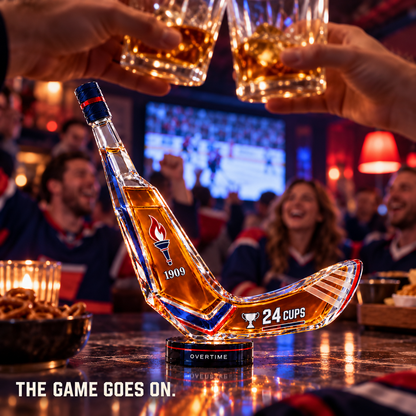🔥 LAST DAY 50% OFF | Limited Edition Custom Hockey Stick Whiskey Decanter 🏒🥃