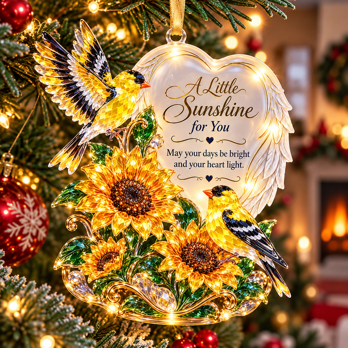 ❤️ Heavenly Hearts™ | 6 Inspirational Angel Wing Christmas Ornaments