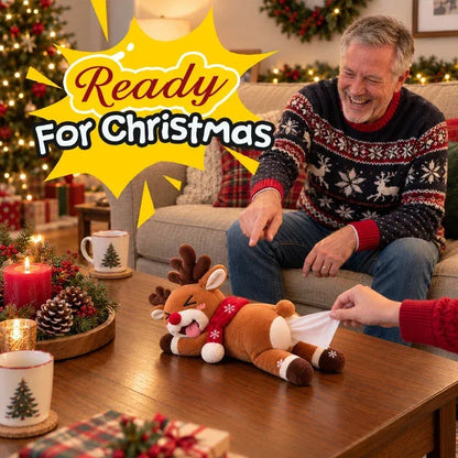 🦌🍑 Reindeer Rear View | Funny Christmas Tissue Holder 😂