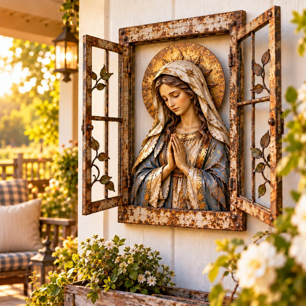 ✝️🪟 Bethlehem Window™ | Holy Family Christmas Wall Decor