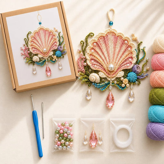 ⭐ Starfish DIY Crochet Kit – Create Your Own Coastal Suncatcher 🌊🧶