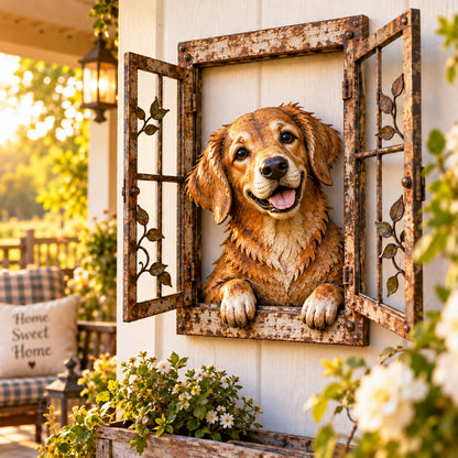 🌿 Who’s Peeking In? | Rustic Woodland Animal Wall Art