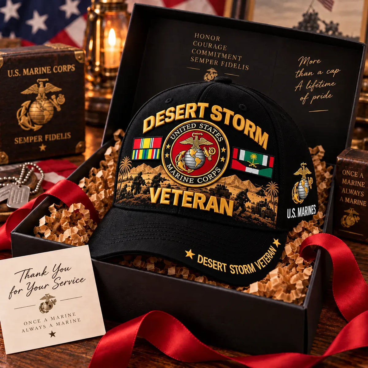 🎖️ Desert Storm 35th Anniversary Veteran Cap | Honoring Your Service & Pride 1991–2026