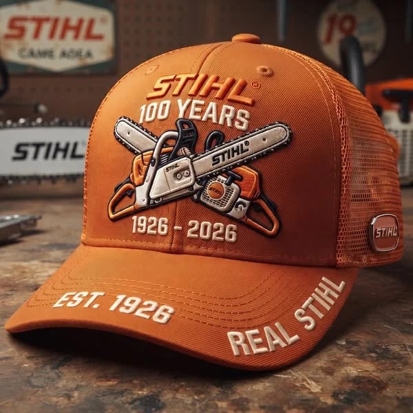 🧢 STIHL 100 Years Heritage Cap | 1926–2026 Centennial Chainsaw Tribute Hat