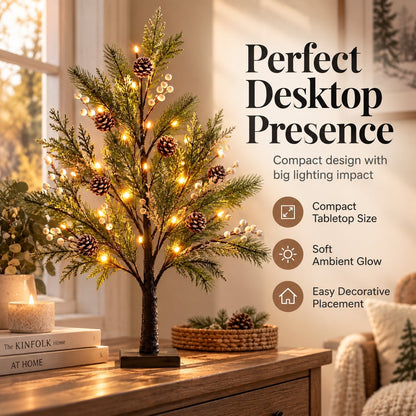 🎄💡 LED Christmas Tree – Natural Elegance for Every Season 🌿✨