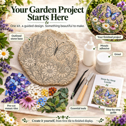 🦋 Piece by Piece, Watch It Bloom | Butterfly Wildflower Mosaic Kit