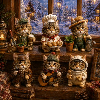 🐱💼 Maine Coon Jobs Advent Calendar – 24 Cats at Work