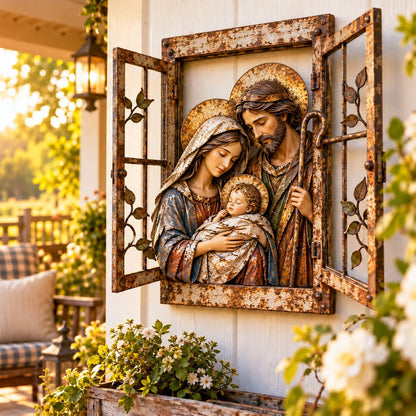 ✝️🪟 Bethlehem Window™ | Holy Family Christmas Wall Decor