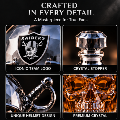 💀🏈 Skull Helmet Whiskey Decanter – Helmet Whiskey Decanter