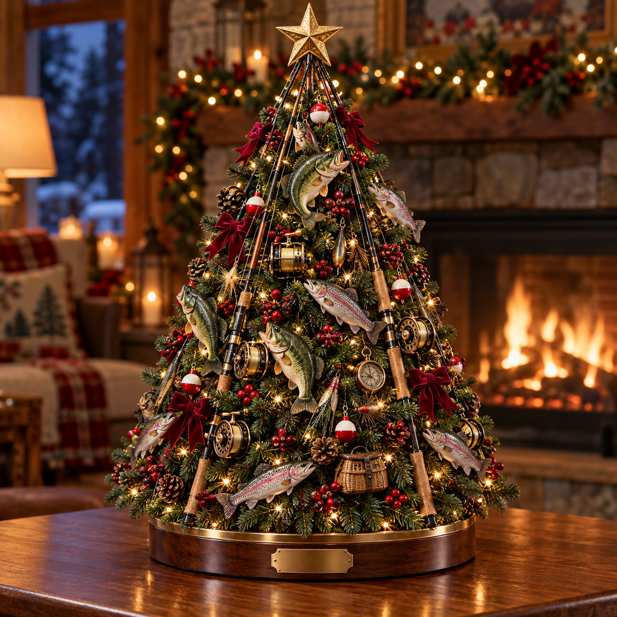 🌻 A Gardener’s Christmas – Lighted Garden Tree with Miniature Greenhouse