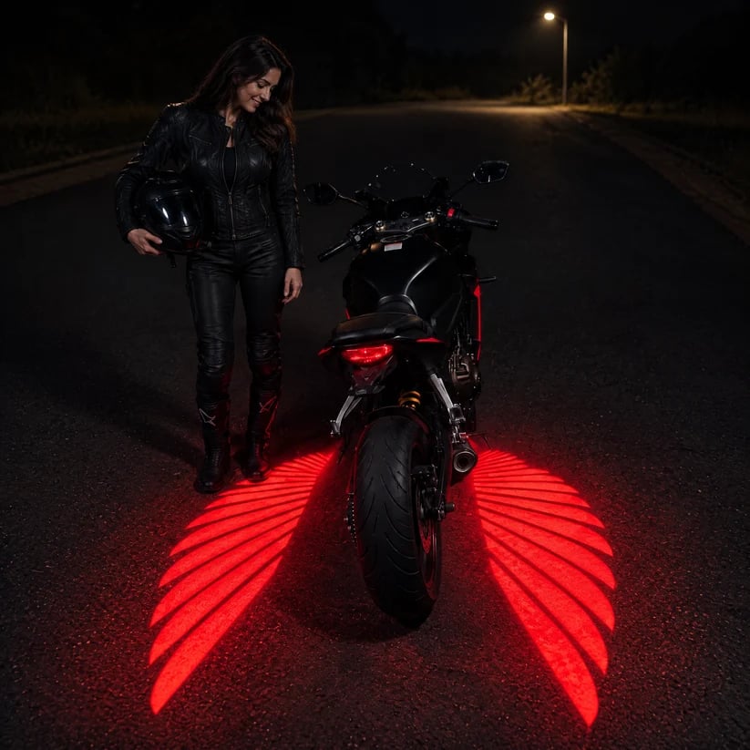 ⏰ LAST DAY 50% OFF 🏍️ Angel Wing Motorcycle LED Projector Lights (1 Pair)