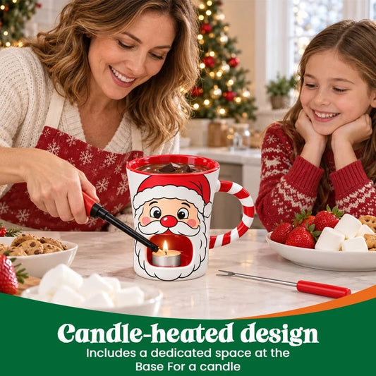 🎅 Christmas Chocolate Fondue Mug – Create Sweet Holiday Moments
