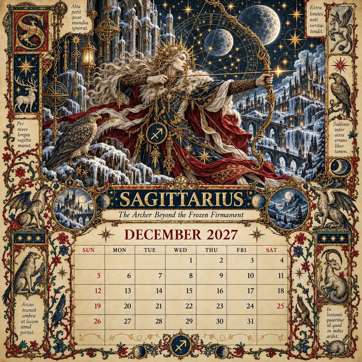 🔮 2027 Zodiac Grimoire | 12 Months of Mystical Art ✨
