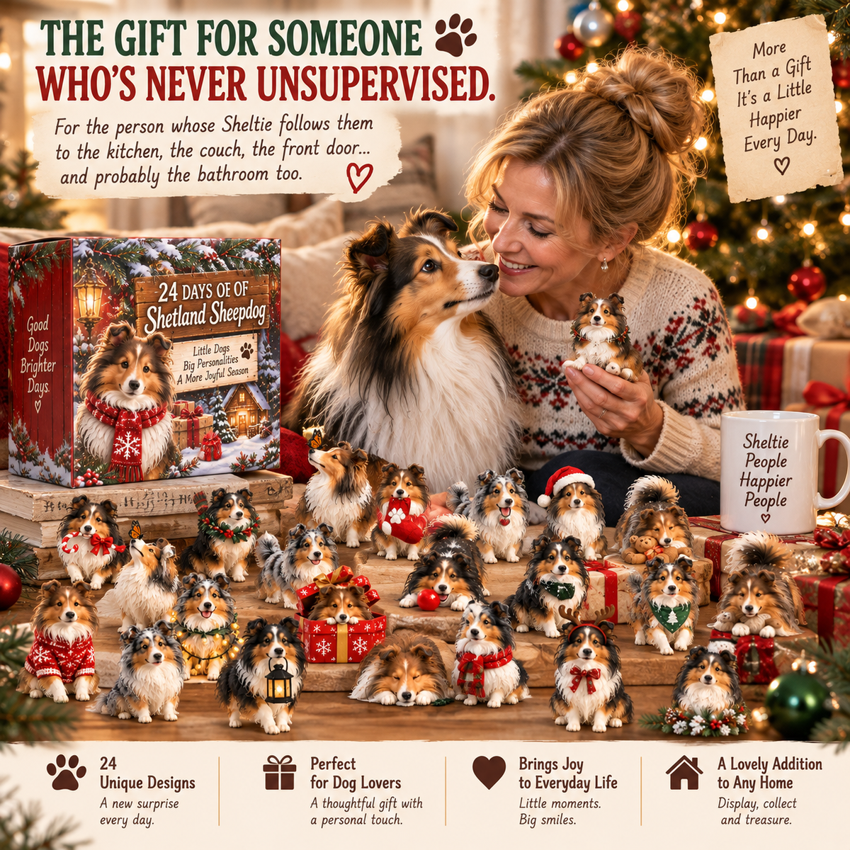 🐶✨ 24 Days of Sheltie Charm – Holiday Advent Collection