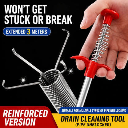 🔥🚿 Skip the Plumber | Heavy-Duty Drain Clog Remover Tool