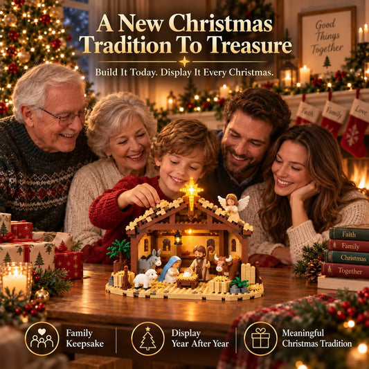 ✝️ Nativity Christmas building blocks set