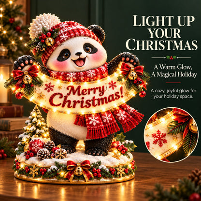 🐼🎄 Christmas Panda Welcome Light