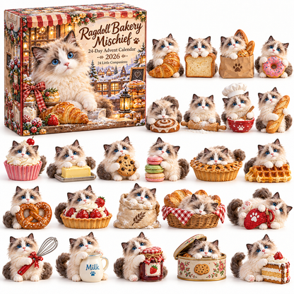 🐱 Ragdoll Bakery Mischief 24 Day Advent Calendar 🎄🥐