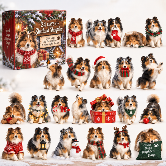 🐶✨ 24 Days of Sheltie Charm – Holiday Advent Collection