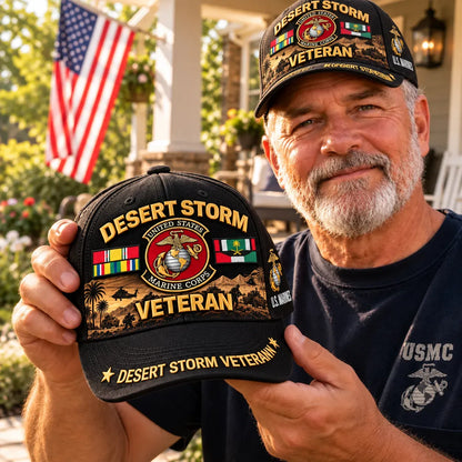 🎖️ Desert Storm 35th Anniversary Veteran Cap | Honoring Your Service & Pride 1991–2026