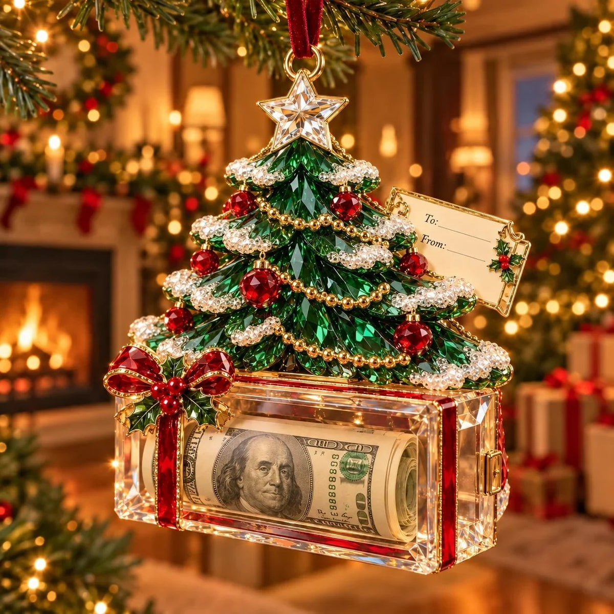 🎄✨ Christmas Money Magic™ | 20 Crystal-Style Cash Holders