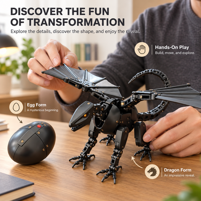 🔥Last Day 50%OFF🥚🐉 DragonMorph – Mechanical Egg-to-Dragon Transformer