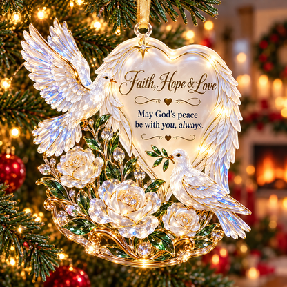 ❤️ Heavenly Hearts™ | 6 Inspirational Angel Wing Christmas Ornaments