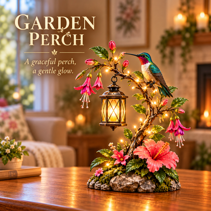 ✨🐦 Hummingbird Garden Glow™ | Lighted Floral Lantern Decor