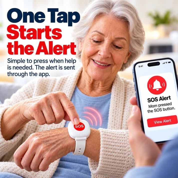 🆘❤️ One-Tap SOS Alert Bracelet™ | Emergency Help Button for Seniors & Loved Ones