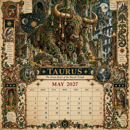 🔮 2027 Zodiac Grimoire | 12 Months of Mystical Art ✨