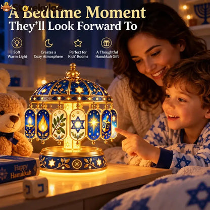🕎🌙 Hanukkah Magic Night Light - Color-Changing Holiday Decor