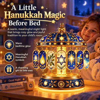 🕎🌙 Hanukkah Magic Night Light - Color-Changing Holiday Decor