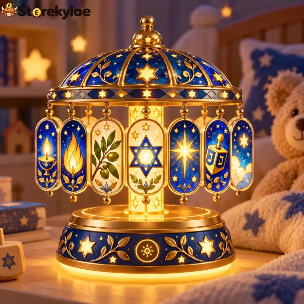 🕎🌙 Hanukkah Magic Night Light - Color-Changing Holiday Decor