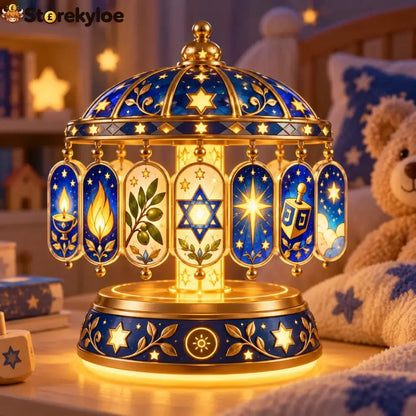 🕎🌙 Hanukkah Magic Night Light - Color-Changing Holiday Decor