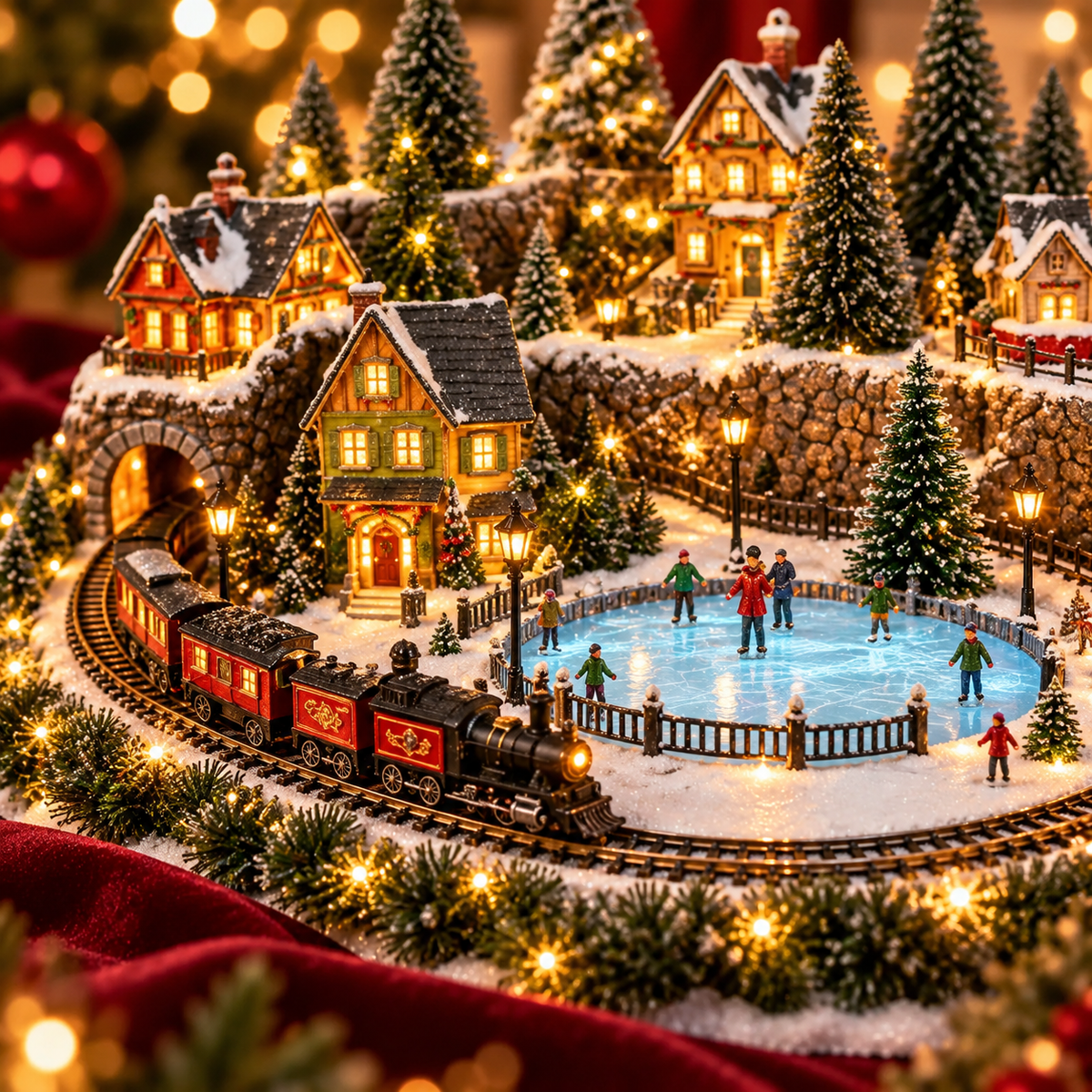 🔥 LAST DAY 49% OFF | 🎄 Christmas Village Comes to Life | Lighted & Animated Collection ✨
