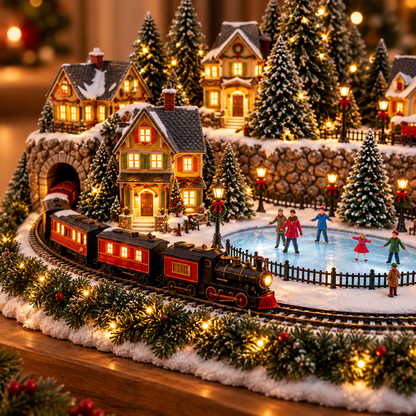 🔥 LAST DAY 49% OFF | 🎄 Christmas Village Comes to Life | Lighted & Animated Collection ✨