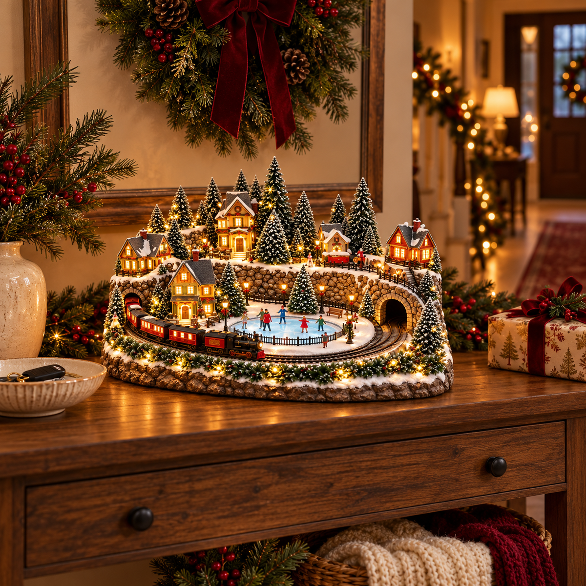 🔥 LAST DAY 49% OFF | 🎄 Christmas Village Comes to Life | Lighted & Animated Collection ✨