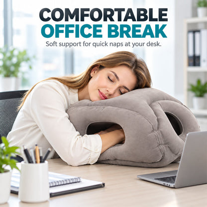 ✈️ Sleep Better in the Air | Portable Inflatable Travel Pillow