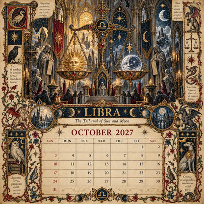 🔮 2027 Zodiac Grimoire | 12 Months of Mystical Art ✨