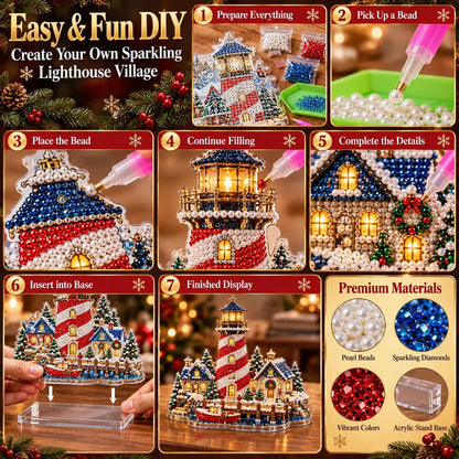 ✨🗼 Pearl Lighthouse Christmas™ | Premium Diamond Painting Art Kit