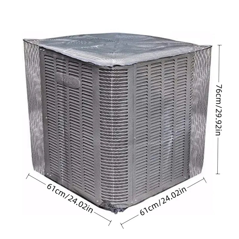 Breathable Mesh Air Conditioner Cover | Heavy Duty Outdoor AC Unit Cover For Year-Round Protection