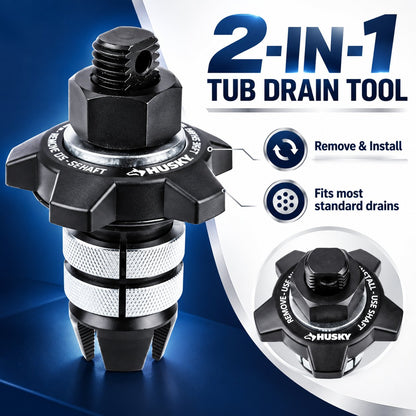 🔩🛁 Tub Drain Removal Tool – Expanding Grip for Rusted & Damaged Drains