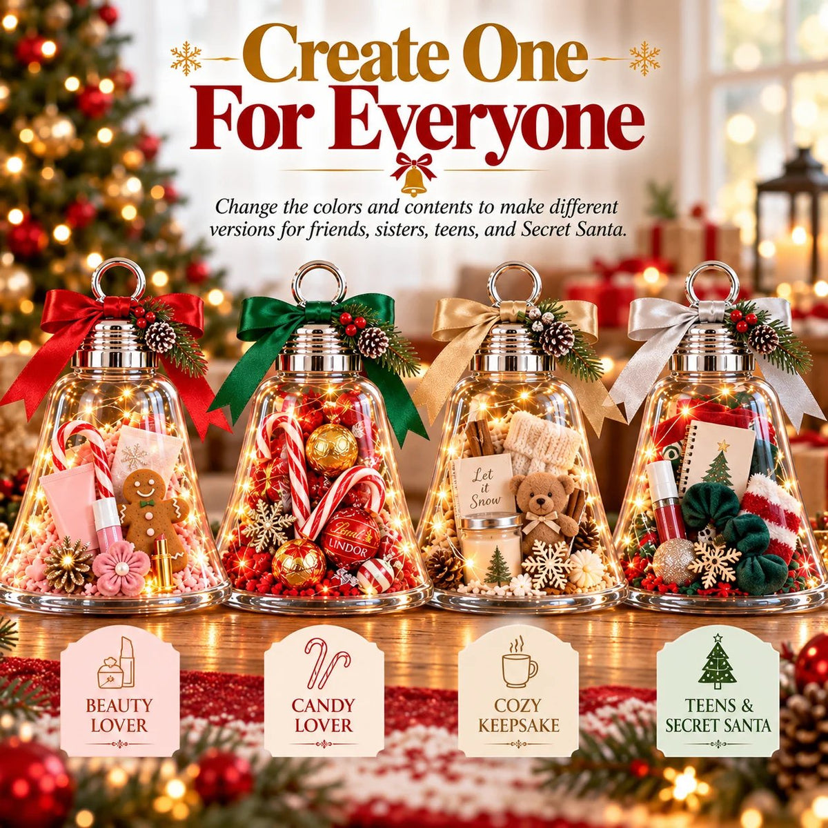 🎄🔔 Jingle Bell Gift Box™ | DIY Christmas Craft Kit