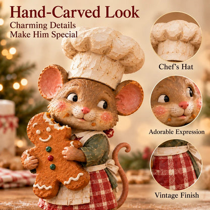 🐭🍪 Merry Mouse Baker™ | Gingerbread Christmas Figurine