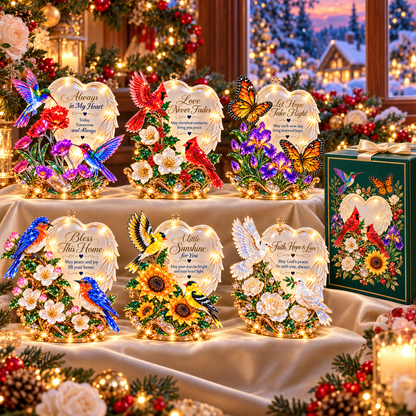 ❤️ Heavenly Hearts™ | 6 Inspirational Angel Wing Christmas Ornaments