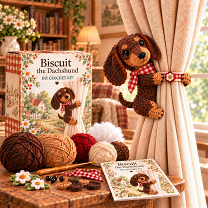 🧶 Crochet Your Own Farm Animal Curtain Tiebacks 🐮🐷🐑
